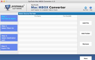 SysTools Mac MBOX Converter screenshot 1