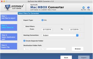 SysTools Mac MBOX Converter screenshot 1