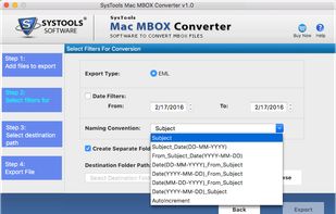 SysTools Mac MBOX Converter screenshot 2