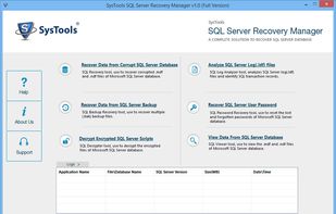 SysTools SQL Server Recovery Manager screenshot 1