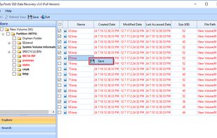 Finally users can save their data 