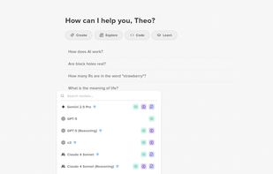 T3 Chat screenshot 2