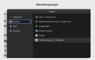 Rename groups