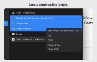 Create windows like folders