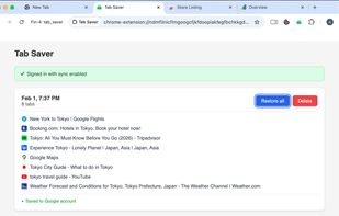 A bunch of travel research tabs saved for later