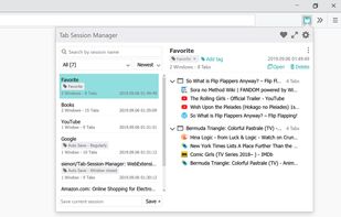 Tab Session Manager screenshot 1
