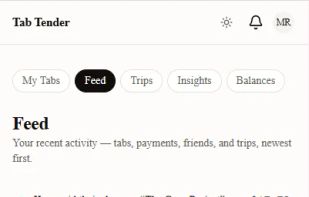 Tab Tender screenshot 1