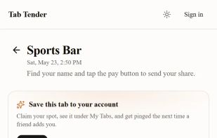 Tab Tender screenshot 3