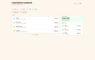 Tabby Expense Splitter screenshot 1