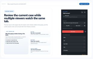 See connected viewers, apply room controls, and remove participants directly from the extension.