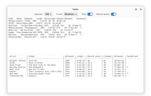 Tabëla screenshot 1