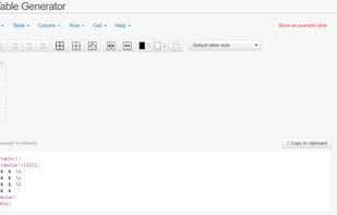 Table Generator screenshot 1