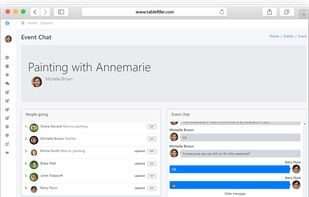 Desktop chat + activity schedule