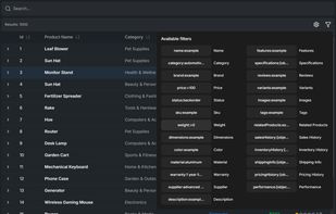 Advanced search and filtering out-of-the-box