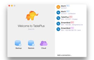 Tableplus screenshot 1