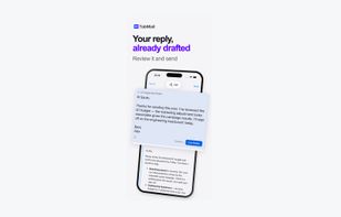 Your reply, already drafted — review and send.