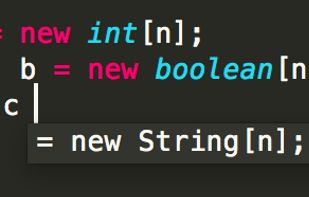 TabNine screenshot 1