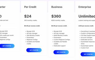 Tabscanner prices. From free to pay per credit.