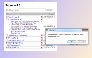 Tabsets screenshot 1