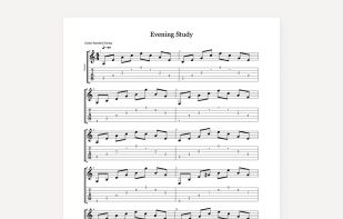 Export notation as PDF, MusicXML, MIDI or Guitar Pro.