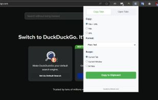 How the copy tabs bar looks