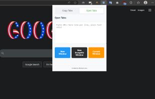 How the open (multiple) tabs bar looks
