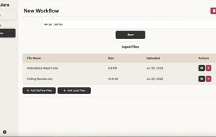 Write what you want to do with your data in natural language.