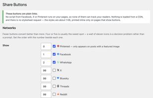 choosing networks and order