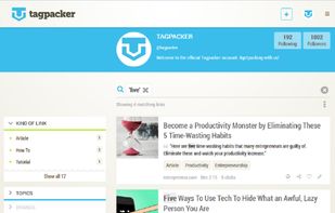 In your Tagpacker profile, you will always find what you are looking for.