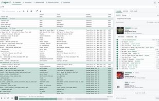 Library in a table, with the online lookup panel
