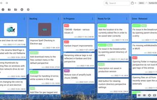 Presenting folders as Kanban boards
