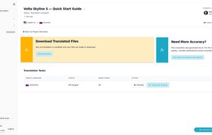 AI translation complete, download or send for editing