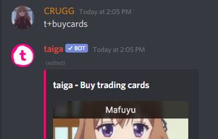 A user purchasing a pack of three virtual trading cards
