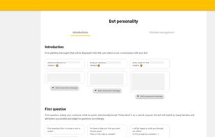 Let your chatbot introduce himself and ask a first question to understand your customer research !