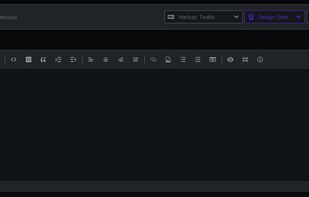 The dark version of the default design.