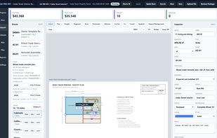 Review remodeling quantities and estimate outputs.