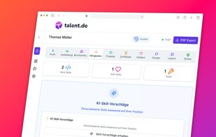 Talent.de screenshot 2
