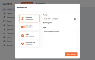 TalentHR screenshot 1