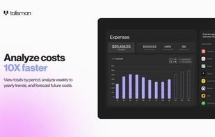 Analyze costs 10x faster! View totals by period, analyze weekly to yearly. 