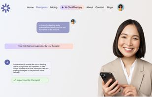 Talk Therapy - Showing a chat therapy session in action