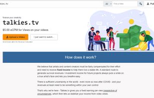 Creators page https://talkies.tv/creators.aspx