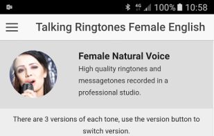 Talking Message and Ringtones screenshot 1