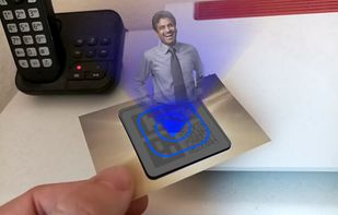 talking code printed on a business card