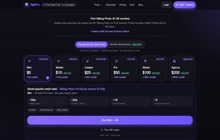 TalkPix Prices Page