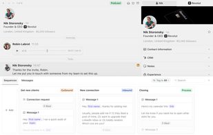 Schedule Follow-ups
Schedule messages or reusable follow-up templates that stop automatically when someone replies