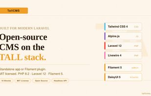 TallCMS screenshot 1