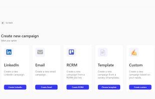 Easy select how to set up your Campaign