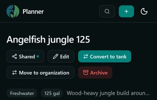 Create a plan, then convert to a manageable tank