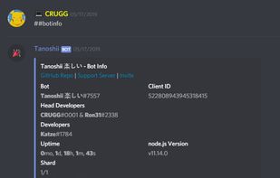 The ##botinfo Command displays lots of information about the bot