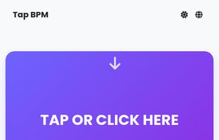 Tap BPM Calculator screenshot 1